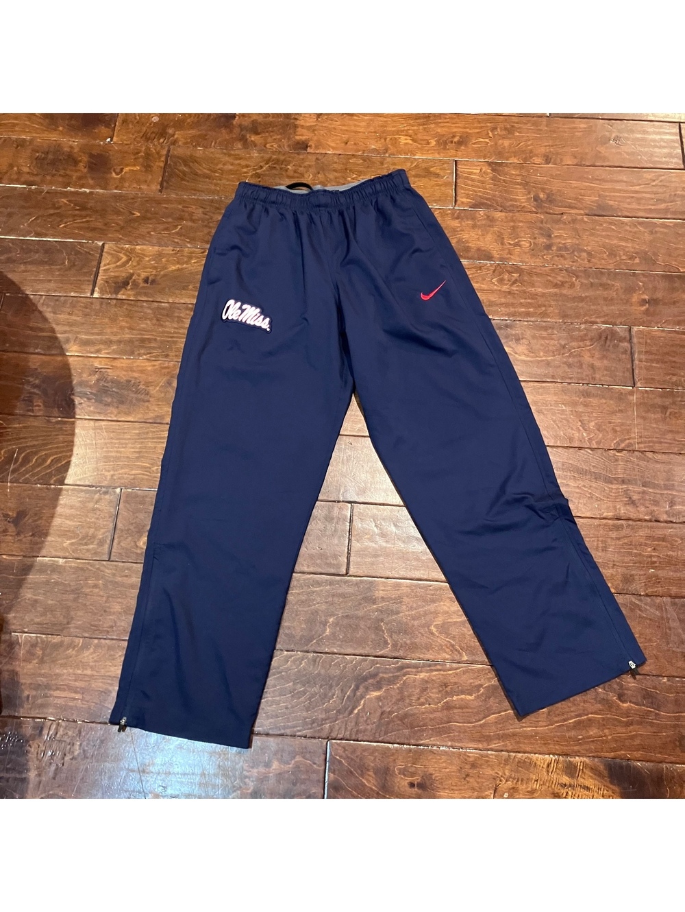 Nike Ole Miss Navy Dri-FIT Track Athletic Pants Sweatpant Men's Size Small